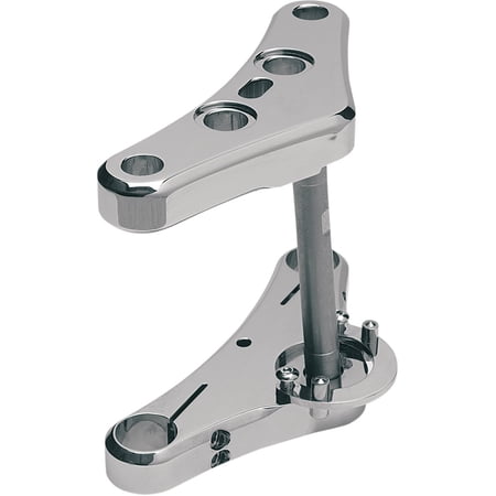 Accutronix 41mm Elite Smooth Chrome Triple Tree Set w/7° Rake (TWR741-ESC)