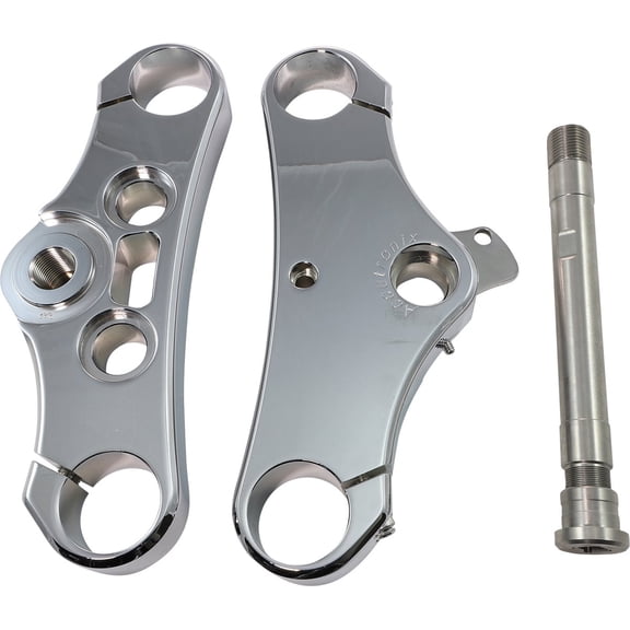Accutronix 49mm Elite Chrome Triple Tree Set w/3 Rake (TWD349-ESC)