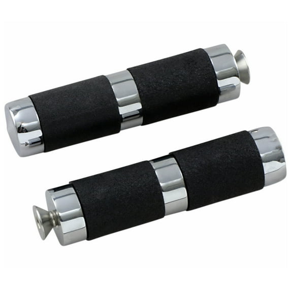 Accutronix Chrome/Rubber Toe Pegs (PT120-SRC)