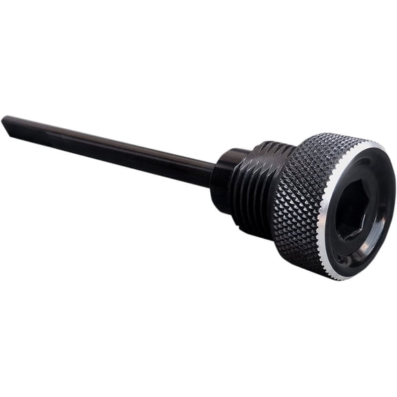 Accutronix Knurled Black Anodized Transmission Dipstick (TDS01-KN)