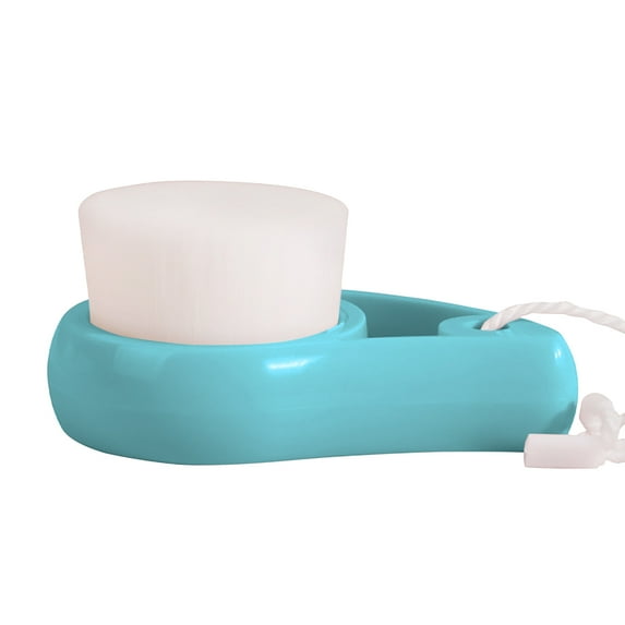 Acdanc Facial Cleansing Brush Soft Fur Face Scrubber Face Exfoliator Deep Cleaning Green