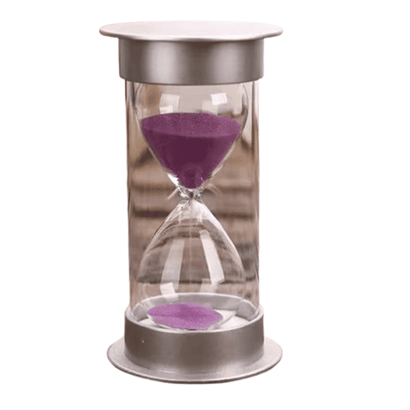 Acdanc Sand Timer Smooth Sand Flow Hourglass Convenient Timing Hour Glass with Sand Non-Slip Base
