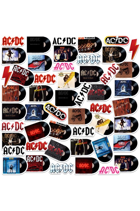 Acdc Albums 50Ct Sticker Pack