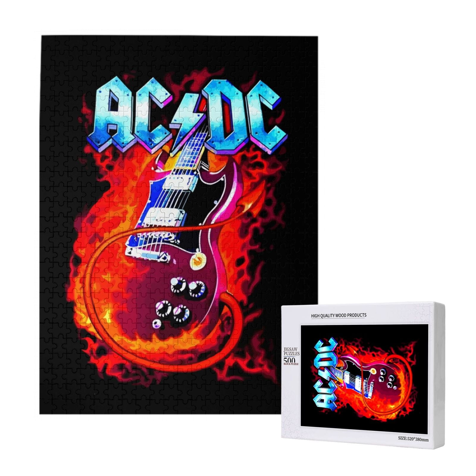 Acdc Anime Puzzles Boys Girls Teens 300/500/1000 Piece Wooden Collage ...