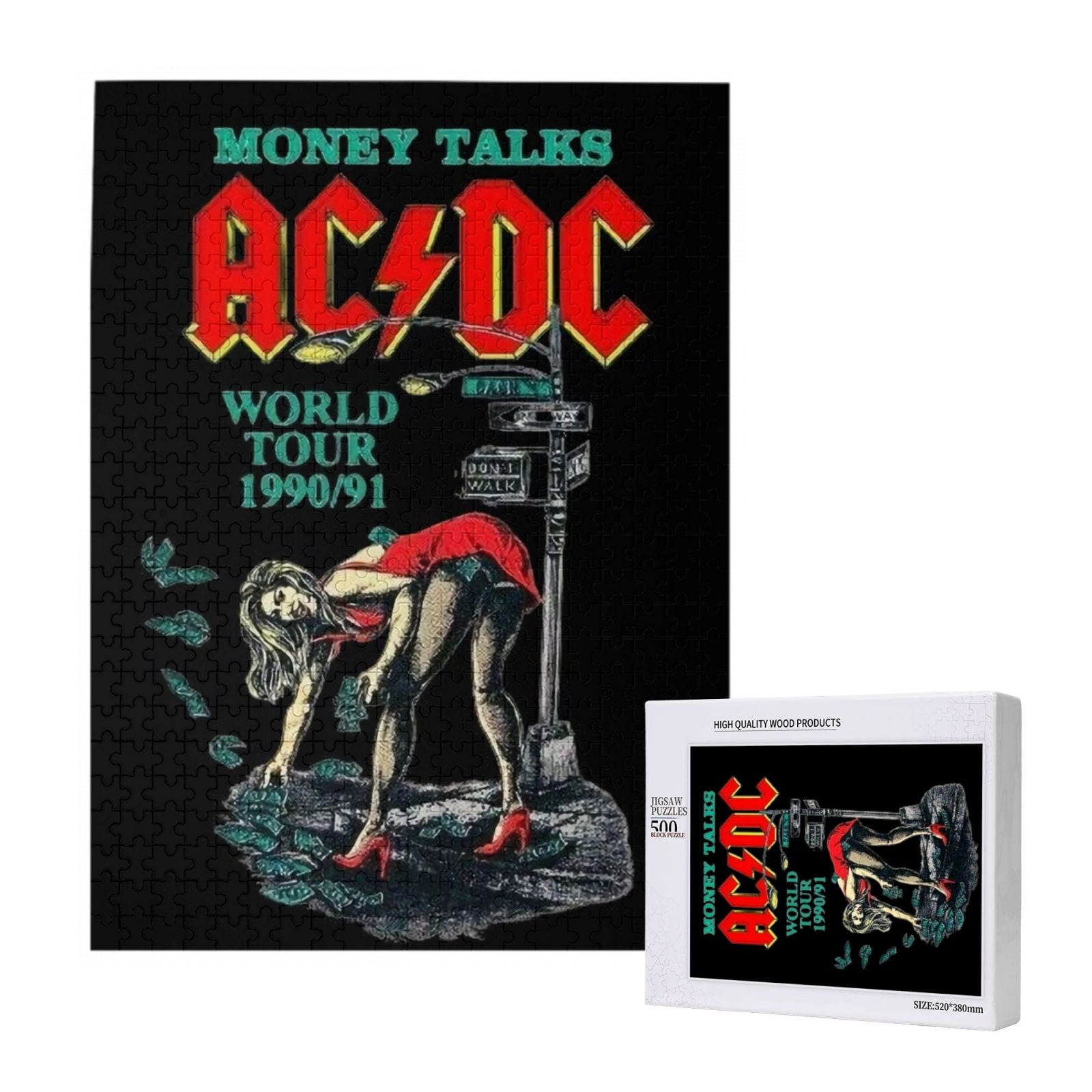 Acdc Anime Puzzles Boys Girls Teens 300/500/1000 Piece Wooden Collage ...