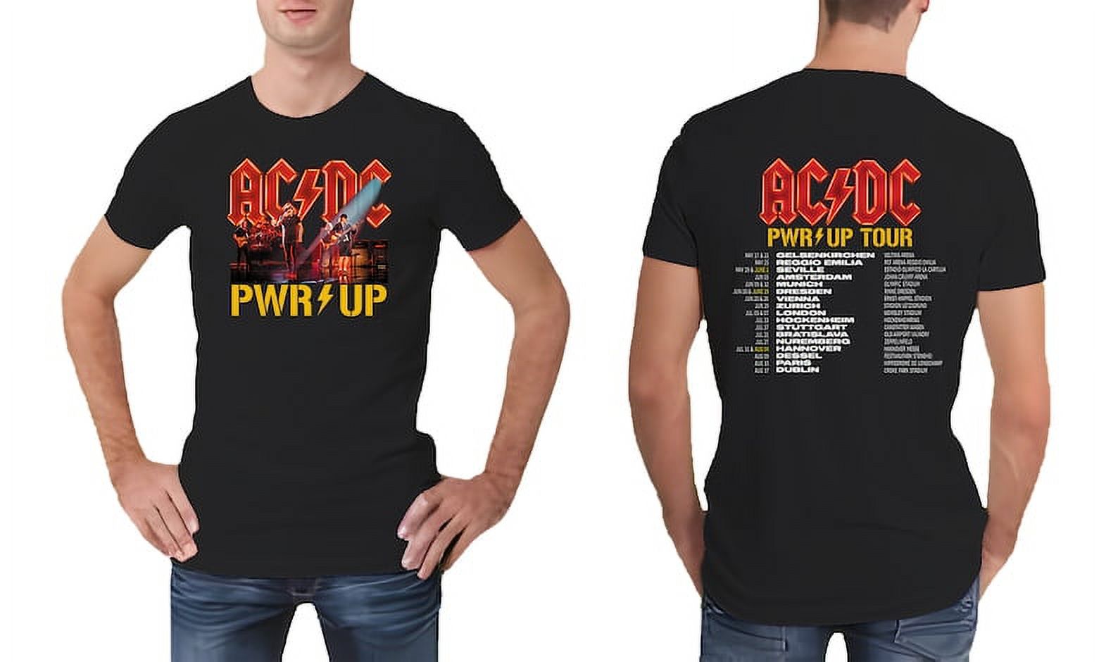 Acdc Band Ac/Dc Rock Music Band Pwr Up Pwr Up Tour 2024 With Pwr Tour