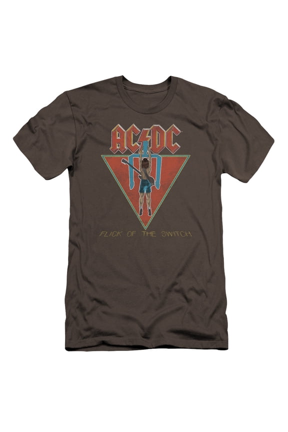 Acdc - Flick Of The Switch - Premium Slim Fit Short Sleeve Shirt - Large