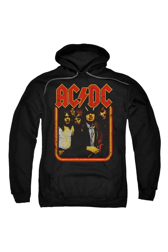 Acdc - Group Distressed - Pull-Over Hoodie - Medium