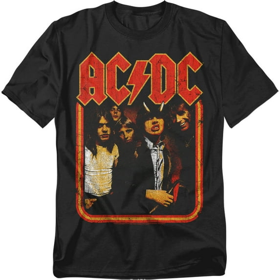 ACDC Comics T-Shirt Group Distressed Unisex Graphic Tee For Men & Women