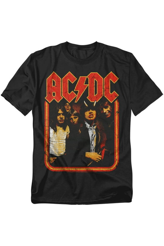 ACDC Comics T-Shirt Group Distressed Unisex Graphic Tee For Men & Women
