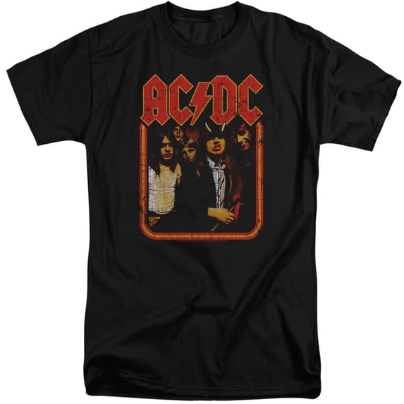 Acdc - Group Distressed - Tall Fit Short Sleeve Shirt - XX-Large
