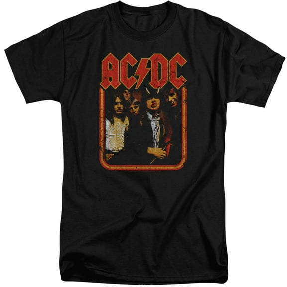 Acdc - Group Distressed - Tall Fit Short Sleeve Shirt - XXX-Large