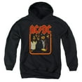 thumbnail image 1 of Acdc - Group Distressed - Youth Hooded Sweatshirt - Small, 1 of 2