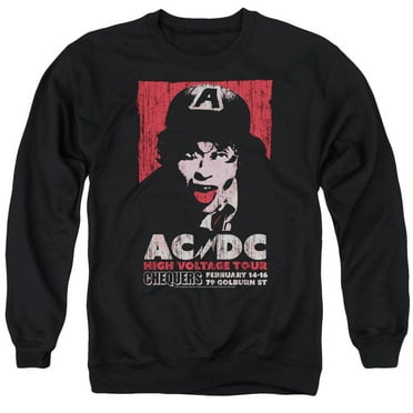 AC/DC Men's  High Voltage Live 1975 Sweatshirt Black