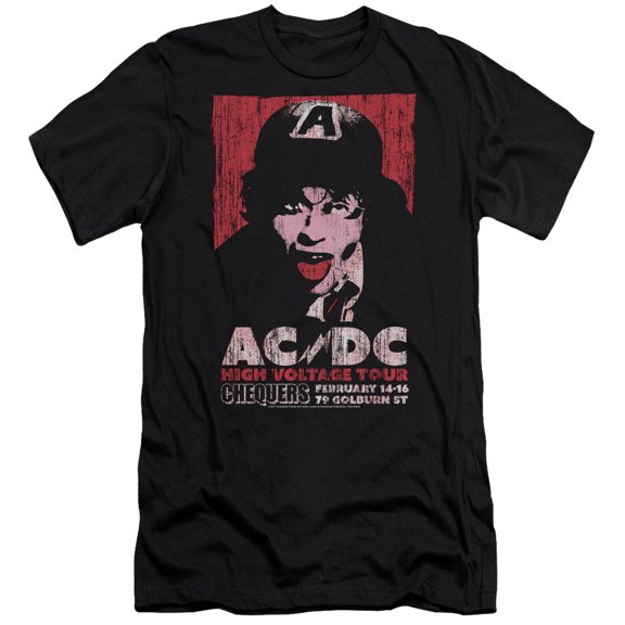 Acdc - High Voltage Live 1975 - Premium Slim Fit Short Sleeve Shirt - Large