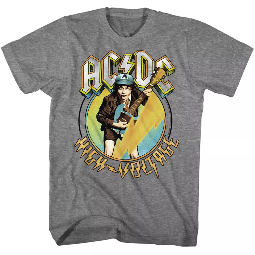 Acdc High Voltage Men's T Shirt Official Band Merch 2 Tshirt, 3xl 