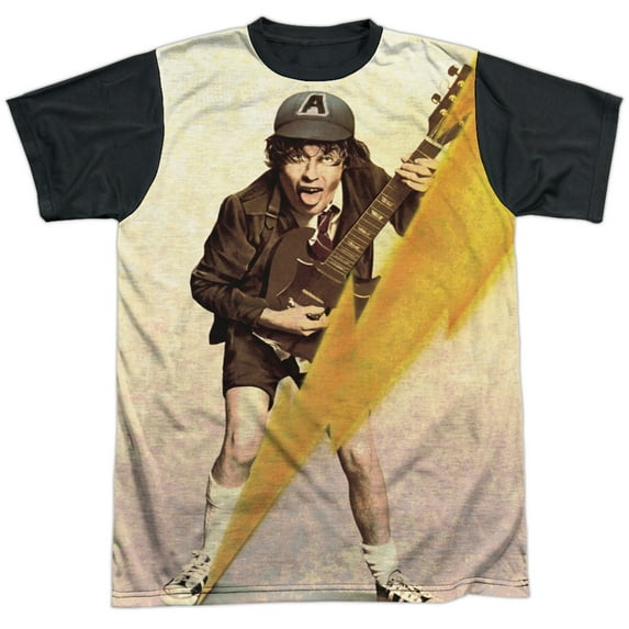 Acdc - Higher Voltage - Short Sleeve Black Back Shirt - Medium