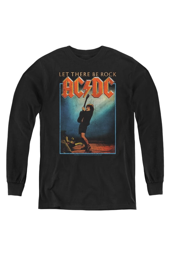 Acdc - Let There Be Rock - Youth Long Sleeve Shirt - Medium