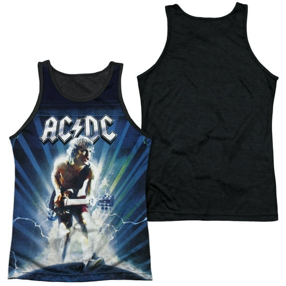 Acdc - Lightning - Black Back Tank Top - Small