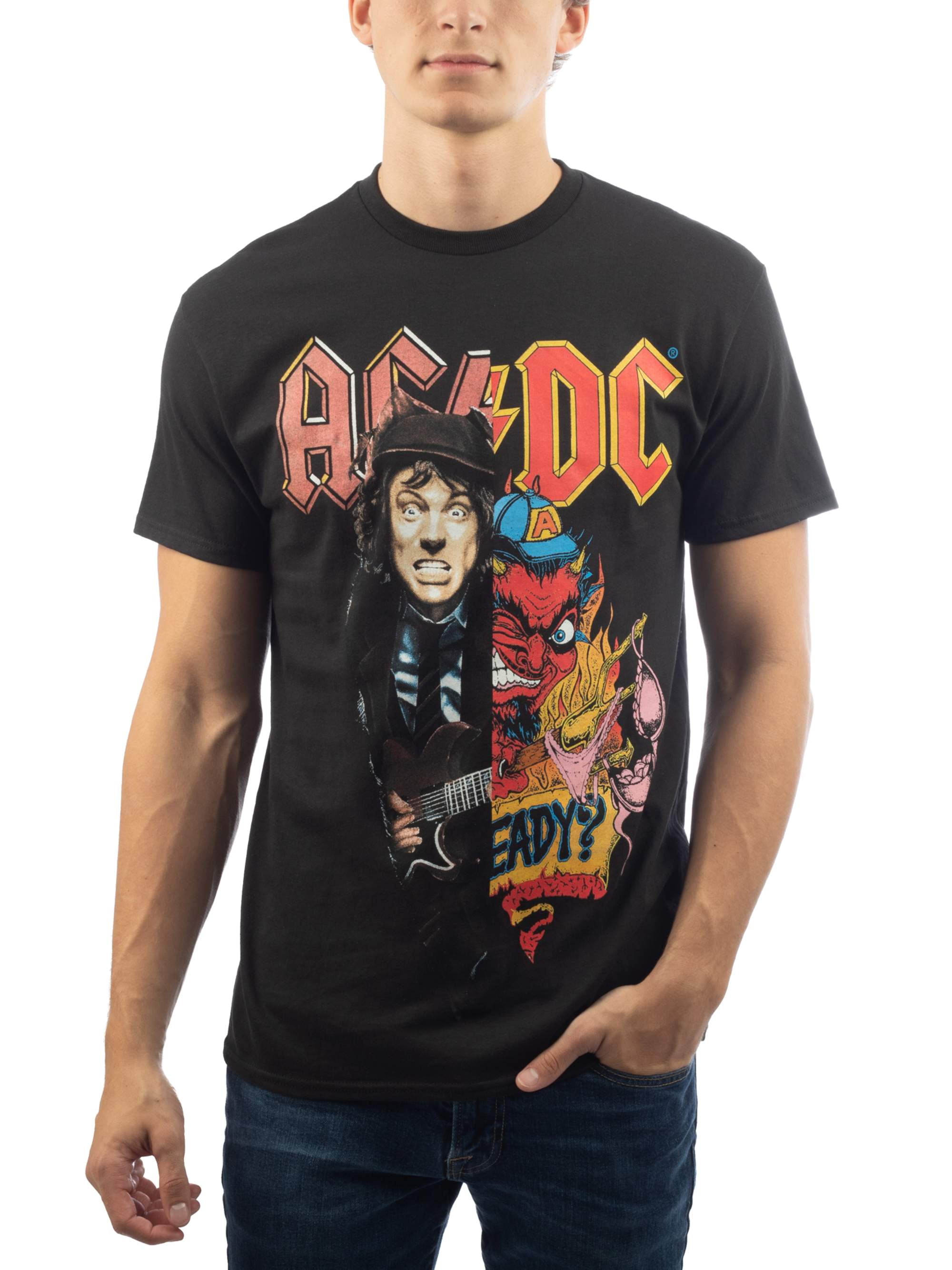 Tee shirt acdc homme grande taille sale