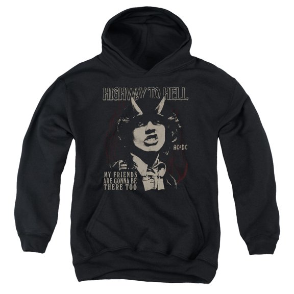 Acdc - My Friends - Youth Hooded Sweatshirt - Large