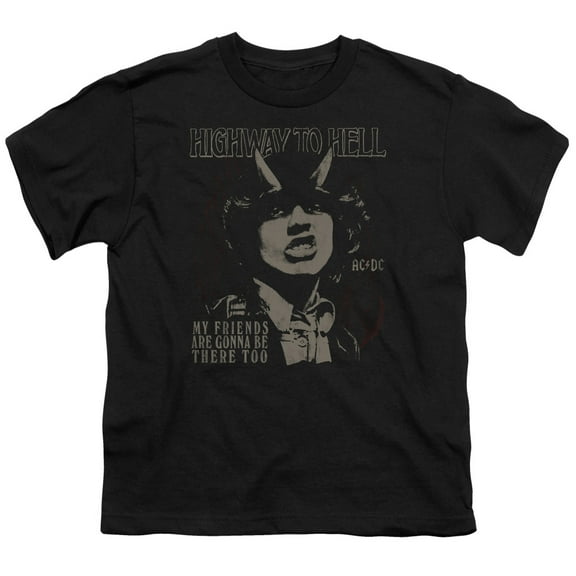 Acdc - My Friends - Youth Short Sleeve Shirt - Medium