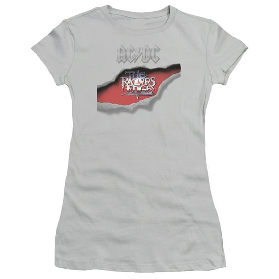 Acdc - Razors Edge - Juniors Teen Girls Cap Sleeve Shirt - X-Large