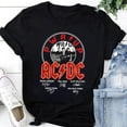 Acdc Rock Band Signatures Shirt, ACDC Pwr Up Tour 2024 Shirt, ACDC Graphic Tee, ACDC Band Fan