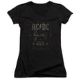 thumbnail image 1 of Acdc - Rock Label - Juniors Cap Sleeve V-Neck Shirt - Large, 1 of 2