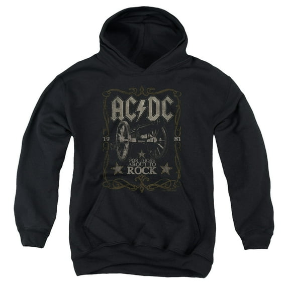 Acdc - Rock Label - Youth Hooded Sweatshirt - X-Large