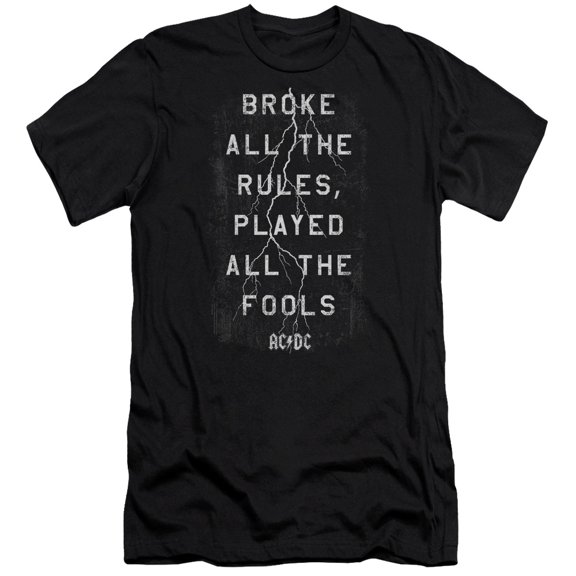 Acdc Struck Mens Slim Fit Shirt (Black, )