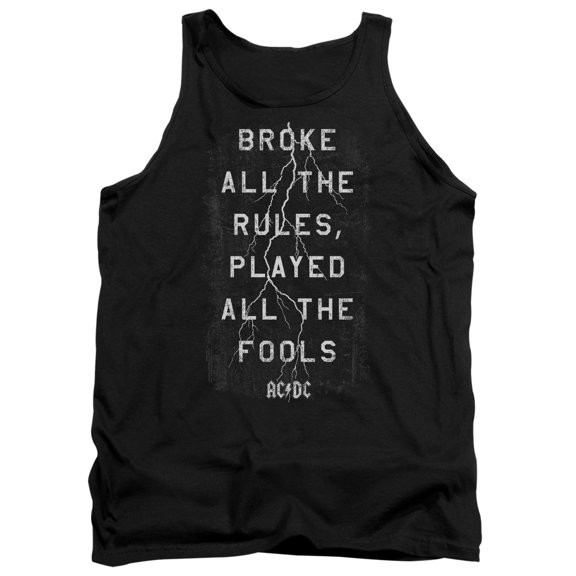 AC/DC Men's Struck Mens Tank X-Large Black
