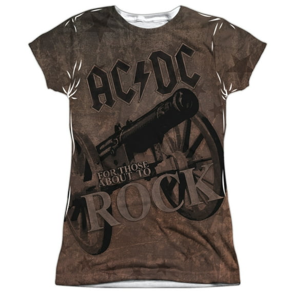 Acdc - We Salute You - Juniors Cap Sleeve Shirt - Small