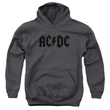 Acdc - Worn Logo - Youth Hooded Sweatshirt - Large