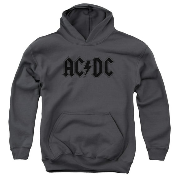 Acdc - Worn Logo - Youth Hooded Sweatshirt - Large