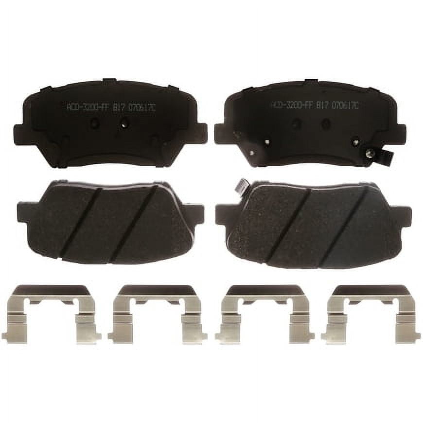 No Curing Required Pads AC Delco® 14D1422CHF1 Front Advantage Series Ceramic Brake Pad Set Ceramic Disc Brake Pads