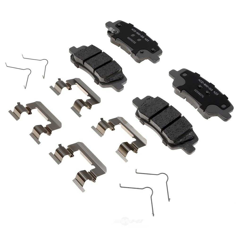 ACDelco 14D1839CHF1 Rear Disc Brake Pad Set