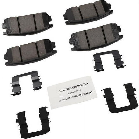 Acdelco 17D1275CHF1 Disc Brake Pad Bonded, Ceramic, Revised F1 Part