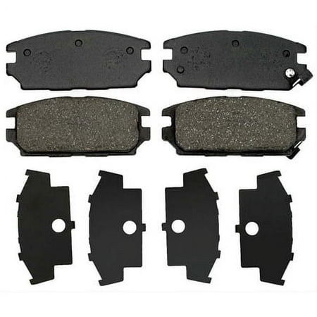 Acdelco 17D532 Disc Brake Pad Set Rear, Bonded, Organic, Without Mounting