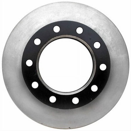 Acdelco 18A717 Disc Brake Rotor 10 Lug Holes, Cast Iron, Plain, Turned