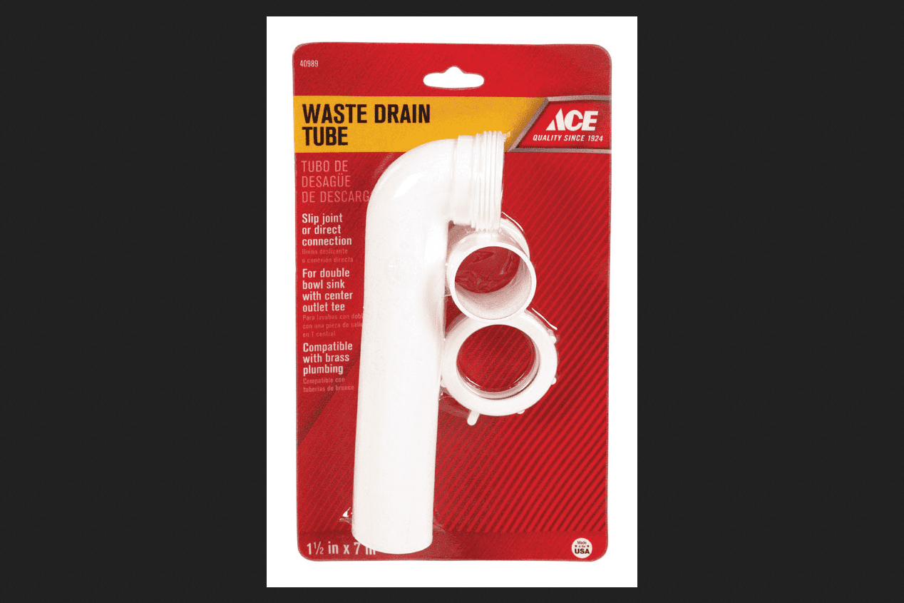 Ace 11/2 in. Dia. x 7 in. L Plastic Waste Arm