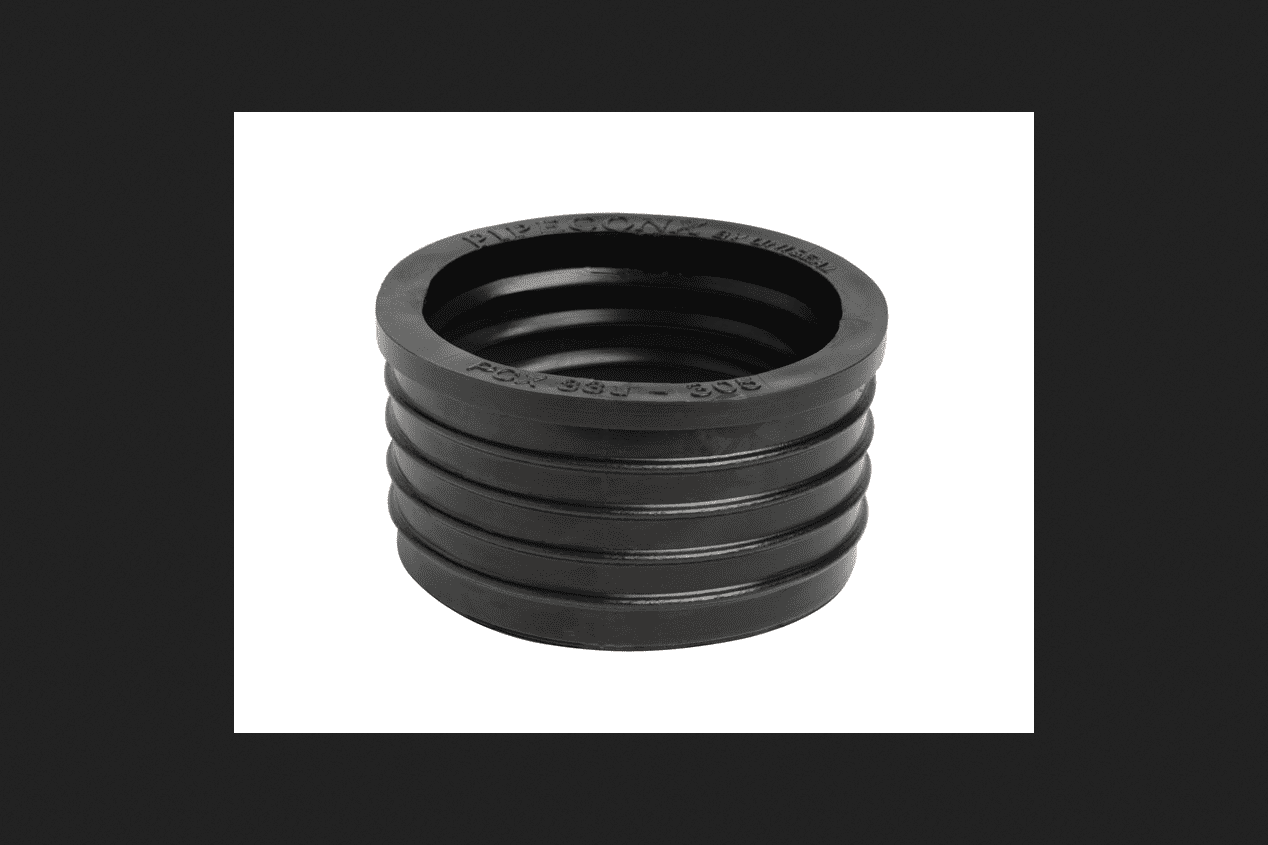 Ace 3 in. Dia. x 3 in. Dia. Cast Iron To PVC PVC Compression Joint Sealer and Hub Donut