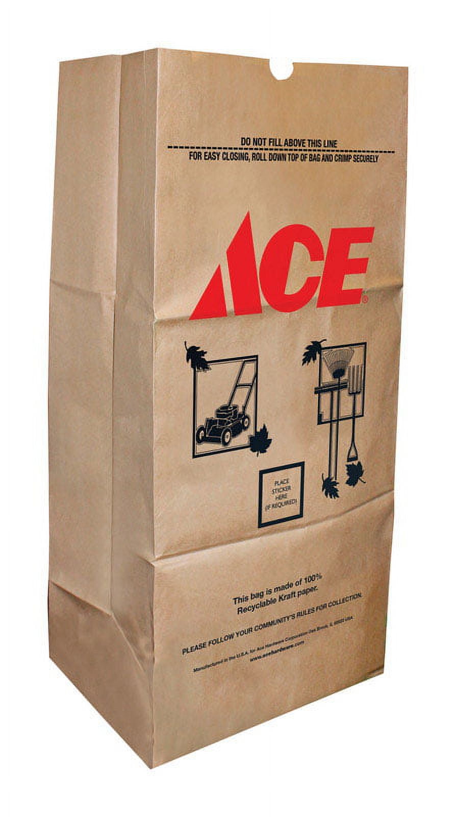 Ace 30 gal Lawn & Leaf Bags Flap Tie 25 pk 
