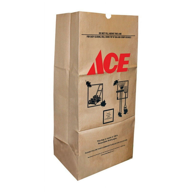 Ace 30 gal Lawn & Leaf Bags Flap Tie 25 pk