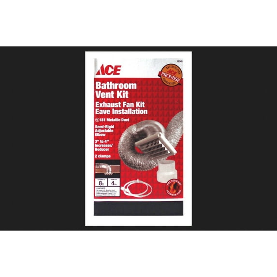 Deflect-O Jordan 4 in. Dia. x 8 ft. L Vent Kit White