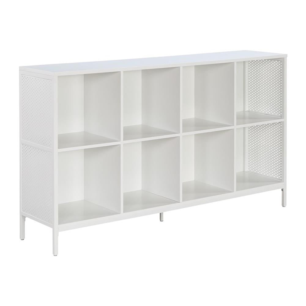 Ace 8 Cube Bookcase/Storage in White Engineered Wood