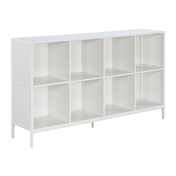 Ace 8 Cube Bookcase/Storage in White Engineered Wood