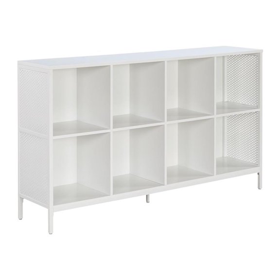 Ace 8 Cube Bookcase/Storage in White Engineered Wood