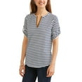 thumbnail image 1 of Ace + Ally Women's 3/4 Sleeve Striped He, 1 of 2