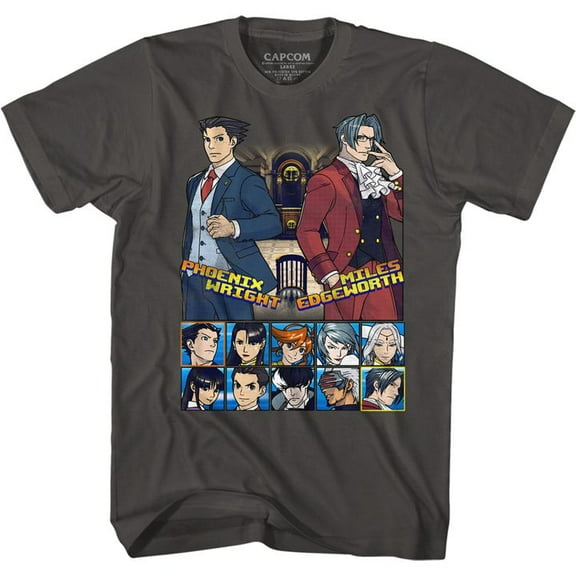Ace Attorney Choose Your Fighter Smoke Adult T-Shirt